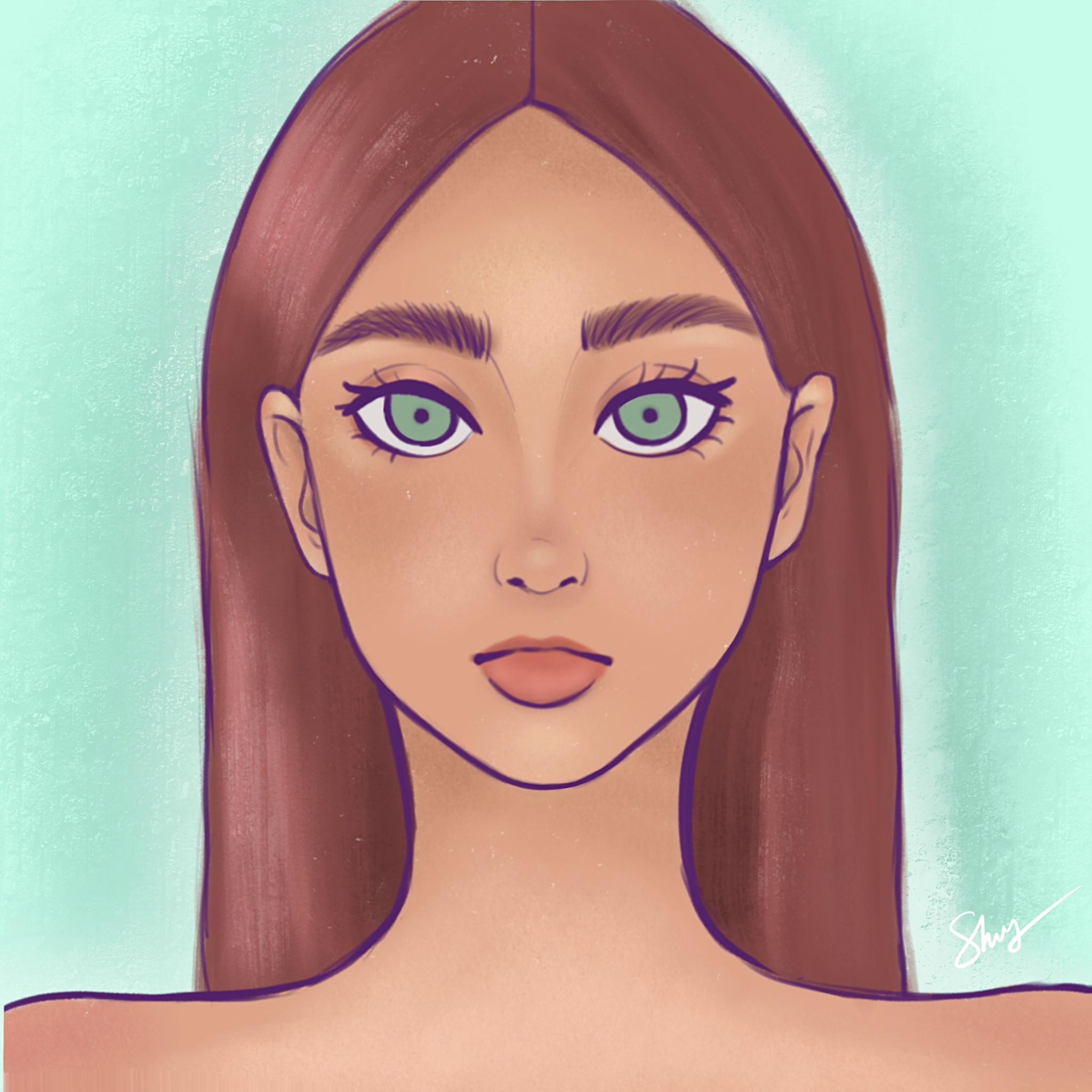 Digital portrait study