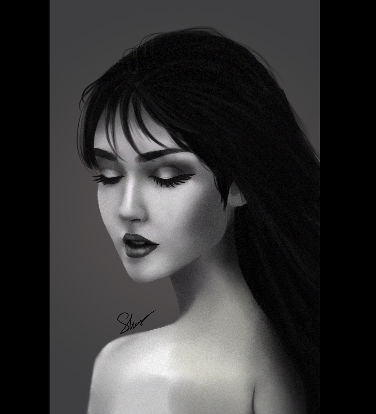 Digital portrait study