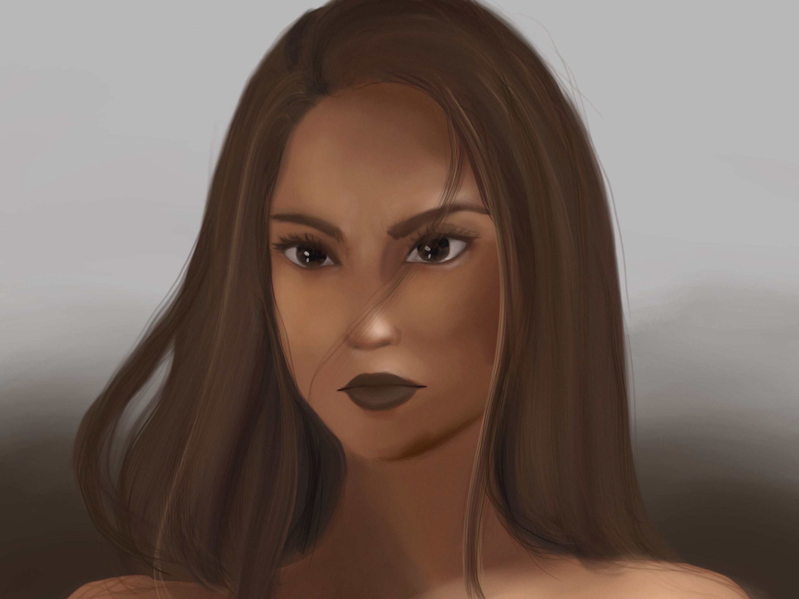 Digital portrait study