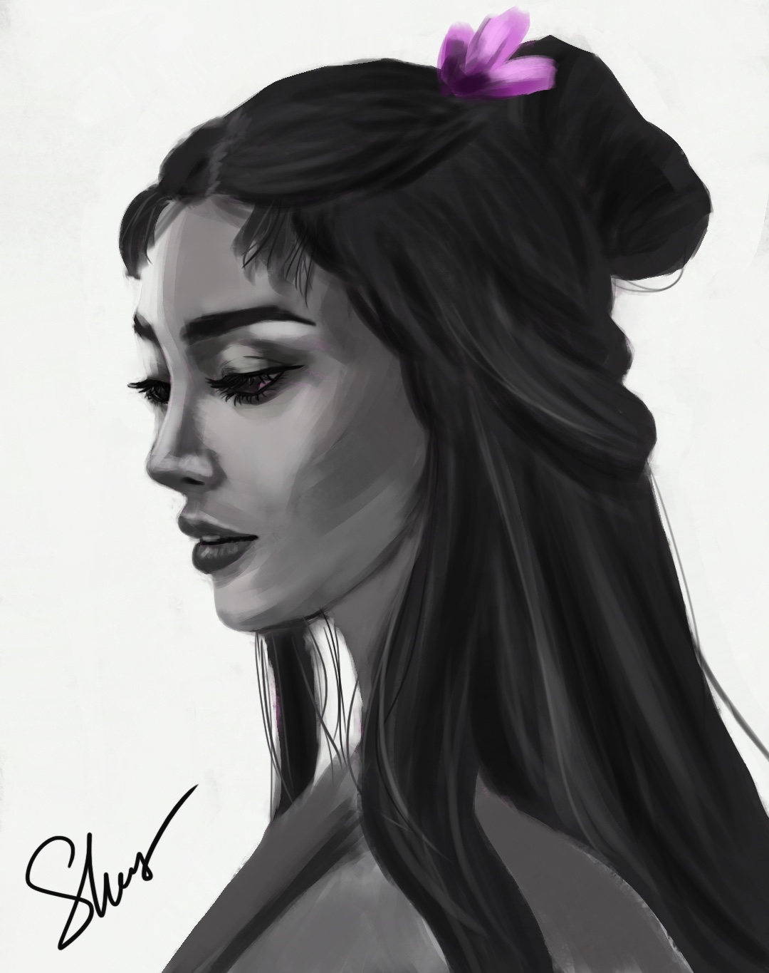 Digital portrait study