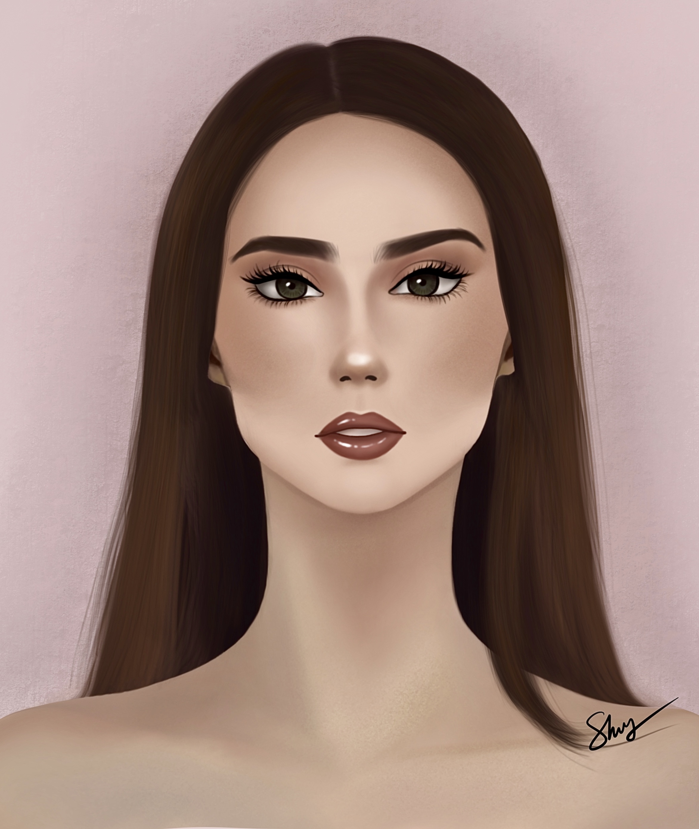 Digital portrait study